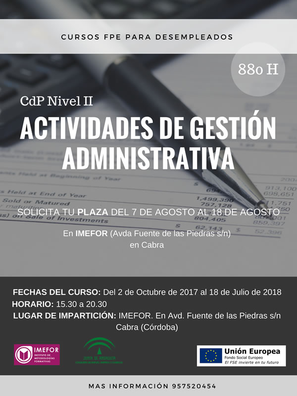 Actividades de Gestión Administrativa